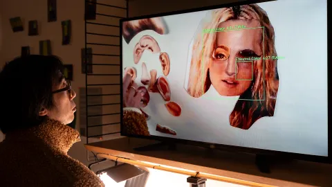 Computer vision for facial recognition.
