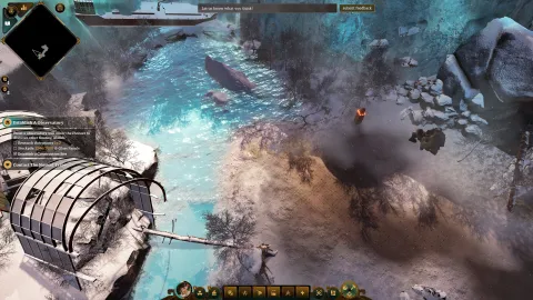 Frozen land