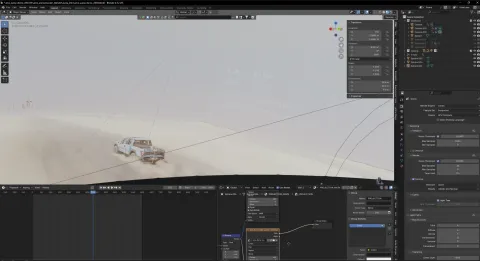 Work in Progress Screenshot of the Animation Process of the scenario "Holy Water"