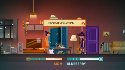 Teen Blueberry word fight with Mom