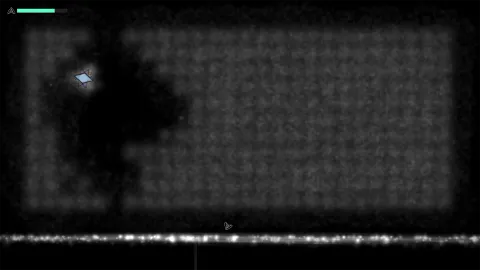 The player makes their way through cosmic dust to the star
